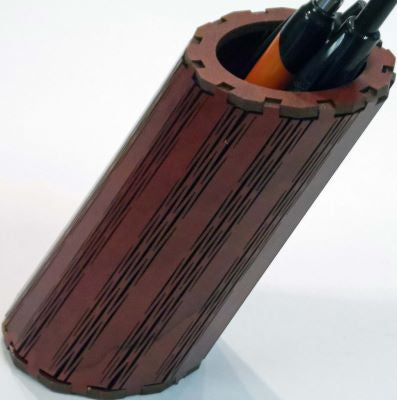Pen Holder made with Laser Jump Start's FlexIt Suite