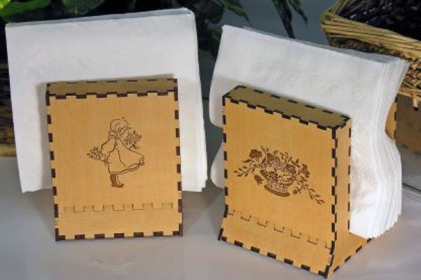 Napkin Holder made with Laser Jump Start's Educator Select BoxIt Projects