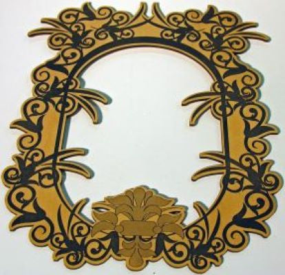 Artistic Frame made with Laser Jump Start's Laser Friendly Filigree Font & Frames