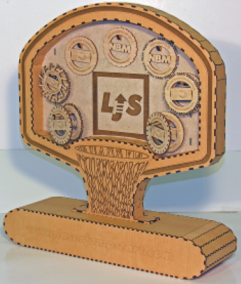 Basketball Hoop made with Laser Jump Start's Laser Jump Start Vol. III