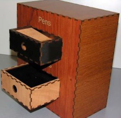 Slide out Box created with Laser Jump Start's BoxIt Suite