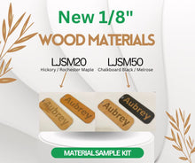 Laser Jump Start's New Wood Collection, LJSM20 Hickory / Rochester Maple and LJSM50 Chalboard Black / Melrose